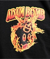 Adam Bomb Flaming Adam Black T-Shirt