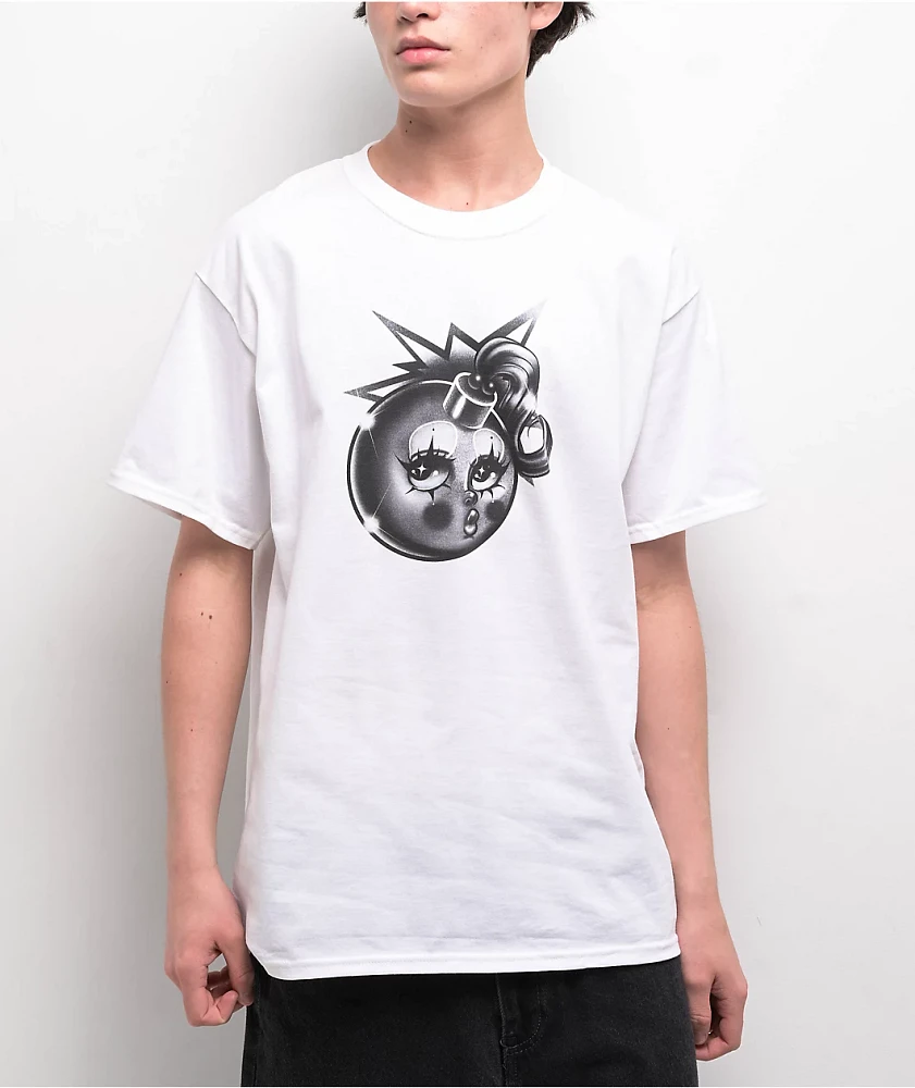 Adam Bomb Gigglez Bomb White T-Shirt