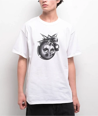 Adam Bomb Gigglez Bomb White T-Shirt