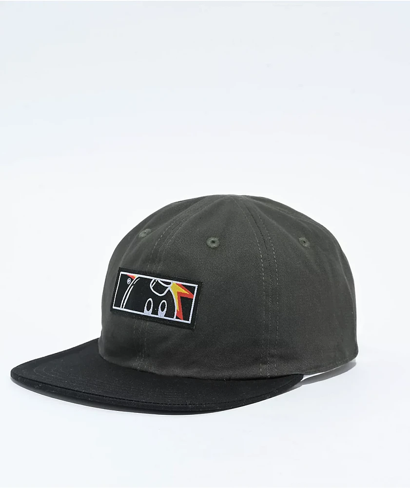 Adam Bomb Light The Fires White, Green, & Black Reversible Strapback Hat