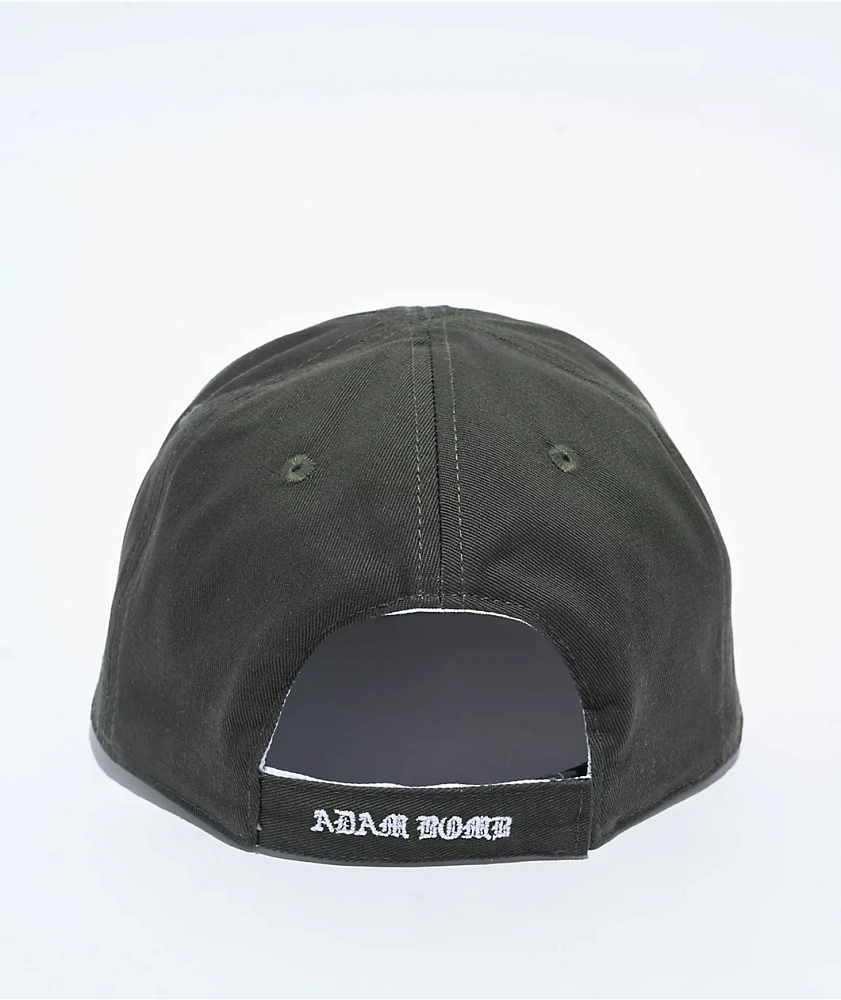 Adam Bomb Light The Fires White, Green, & Black Reversible Strapback Hat