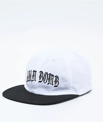 Adam Bomb Light The Fires White, Green, & Black Reversible Strapback Hat