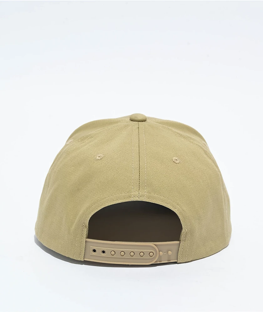 Adam Bomb Mascot Script Khaki Snapback Hat