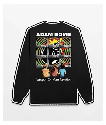 Adam Bomb Mass Creation Black Long Sleeve T-Shirt 