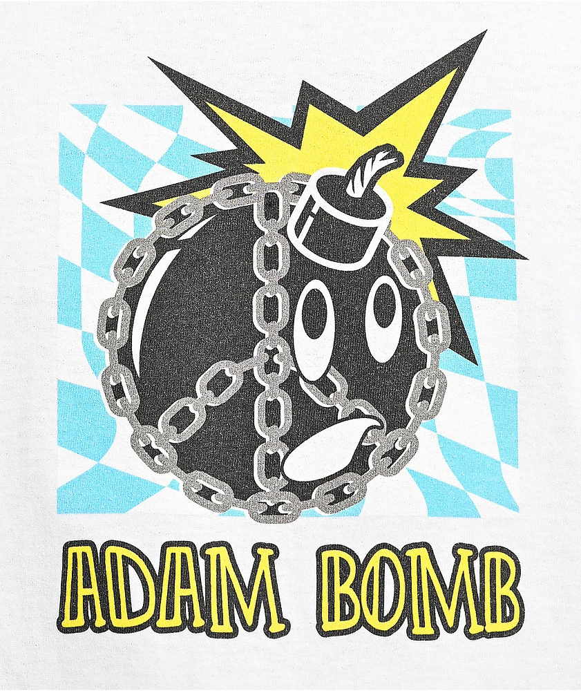 Adam Bomb Peace Chain White T-shirt