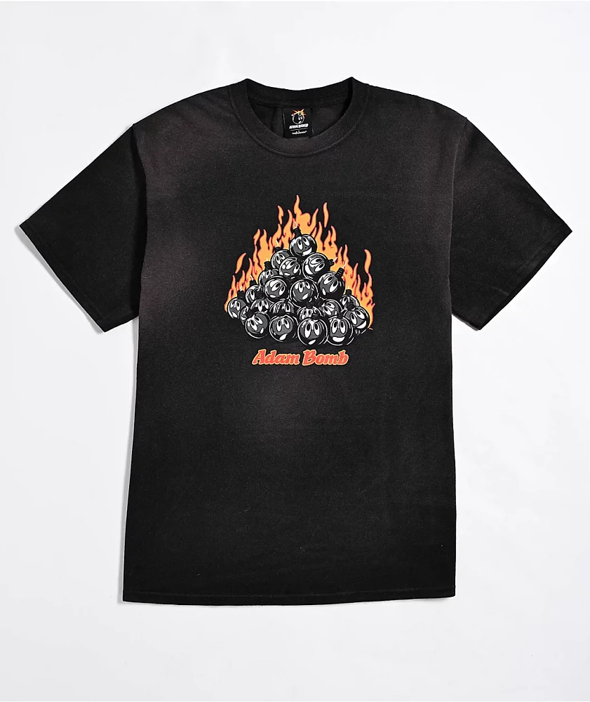 Adam Bomb Pile Black Wash T-Shirt