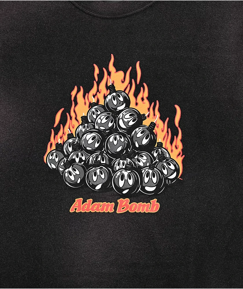 Adam Bomb Pile Black Wash T-Shirt