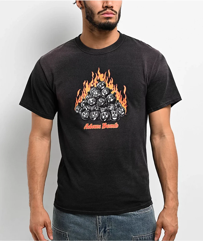 Adam Bomb Pile Black Wash T-Shirt