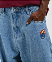 Adam Bomb Prime Blue Baggy Jeans