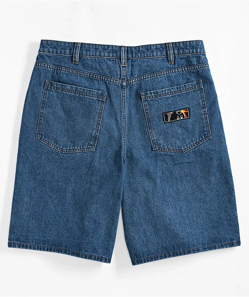 Adam Bomb Speed Blue Baggy Denim Shorts