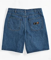 Adam Bomb Speed Blue Denim Baggy Shorts