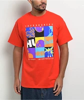 Adam Bomb The Hundreds Squares Red T-Shirt