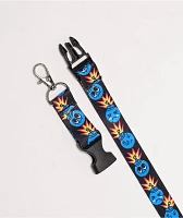 Adam Bomb Threes Company Black Lanyard