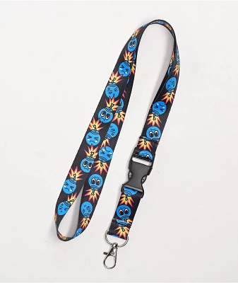 Adam Bomb Threes Company Black Lanyard