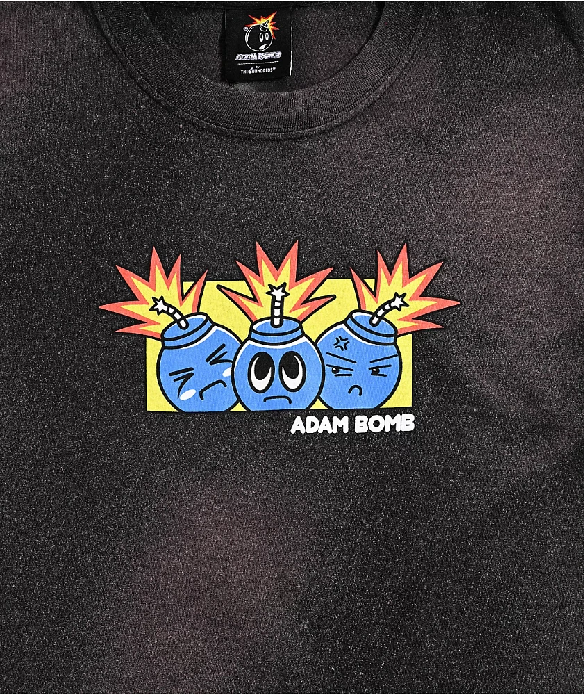 Adam Bomb Threes Company Black Wash T-Shirt