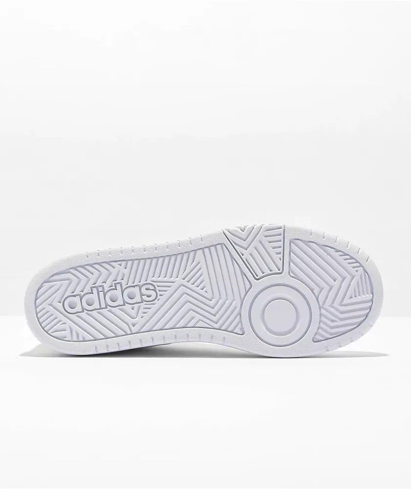 Adidas Kids Hoops 3.0 White Shoes