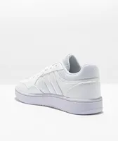 Adidas Kids Hoops 3.0 White Shoes