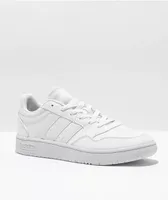 Adidas Kids Hoops 3.0 White Shoes