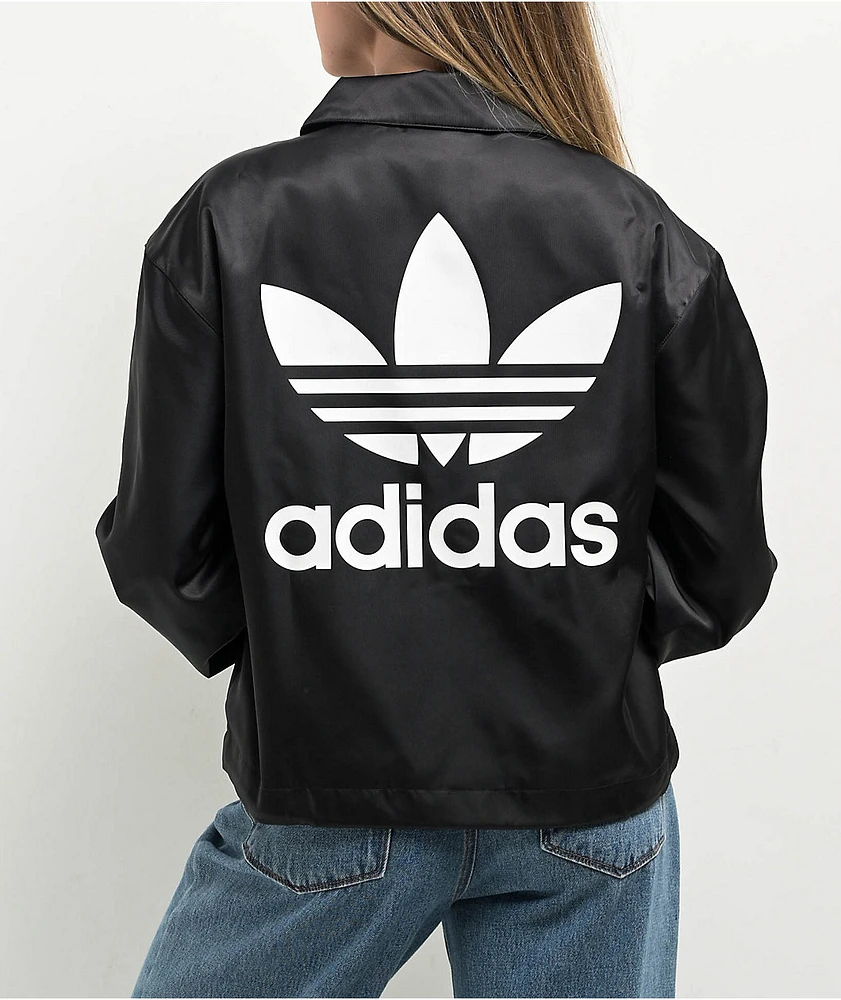 Adidas Trefoil Black Coaches Jacket