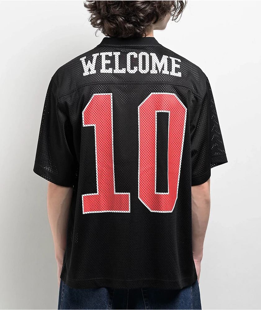 Adventure Time x Welcome Black Mesh Football Jersey