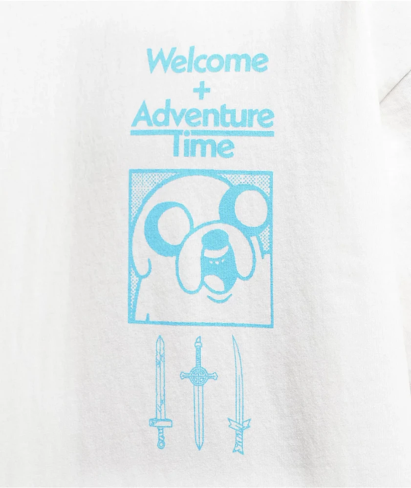 Adventure Time x Welcome Heart On White T-Shirt