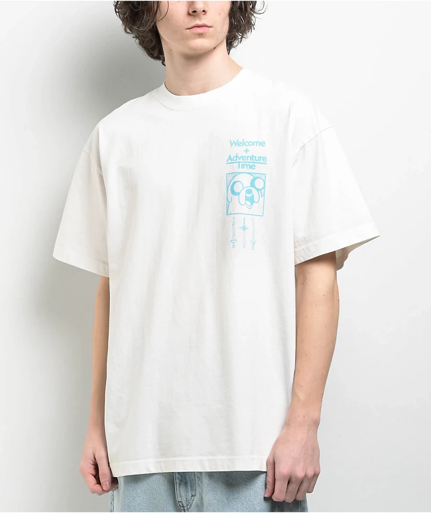 Adventure Time x Welcome Heart On White T-Shirt