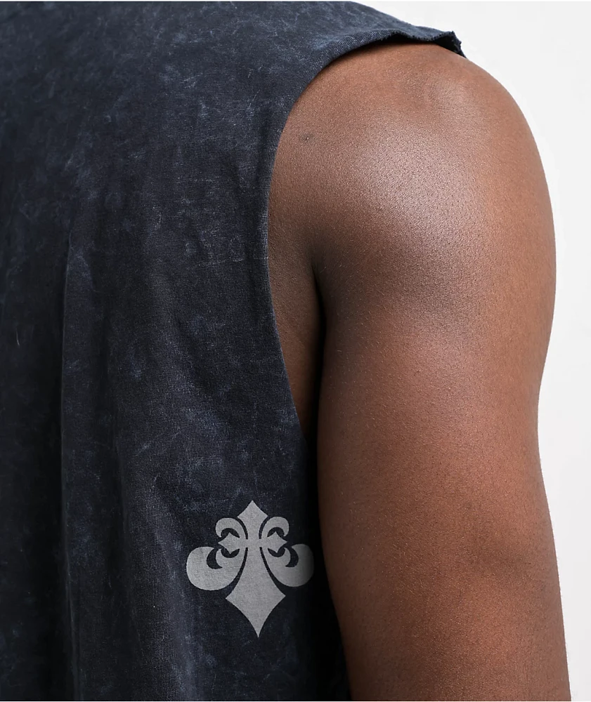 Afflicition Primal Tech Obsidian Lava Wash Tank Top