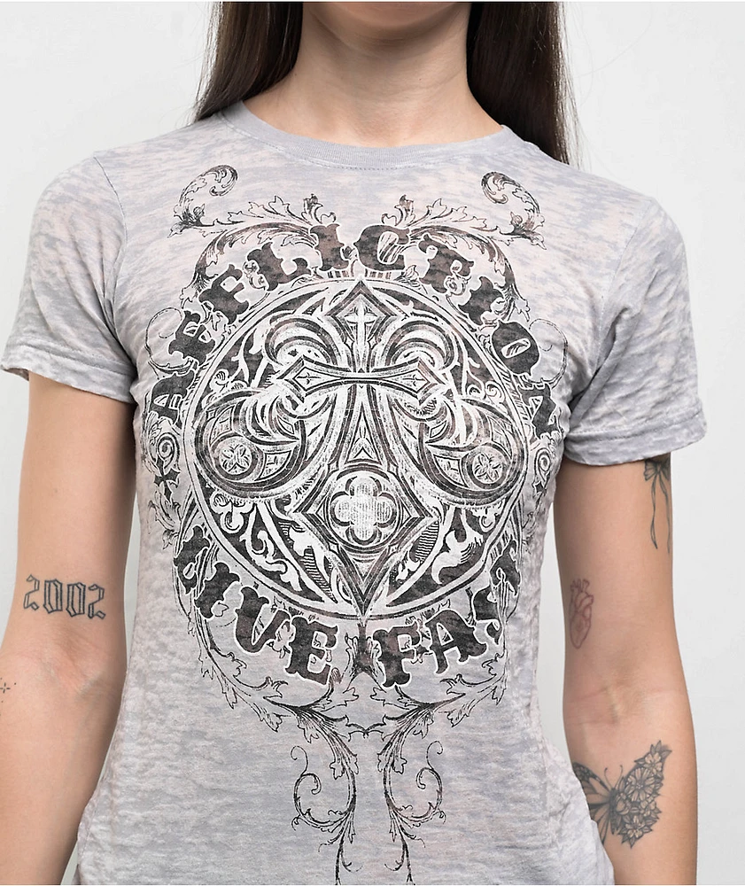 Afflicition Royale Foil Grey T-Shirt