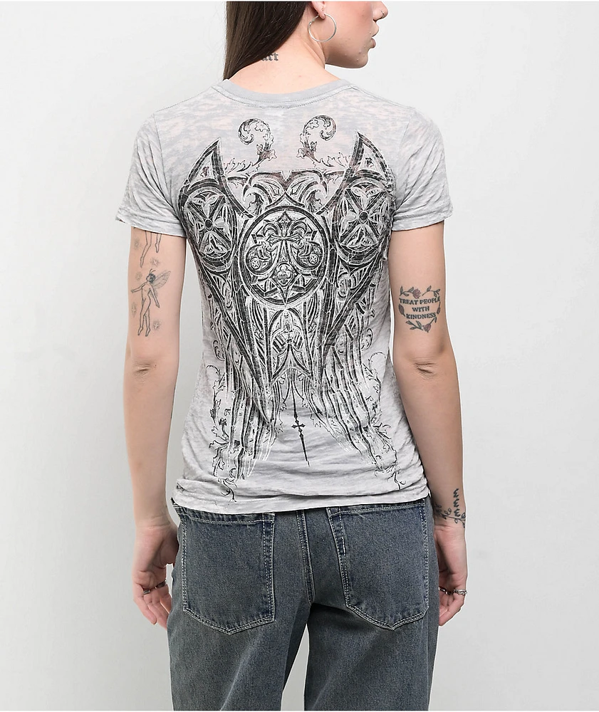 Afflicition Royale Foil Grey T-Shirt