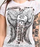 Affliction Angel City Burnout White T-Shirt