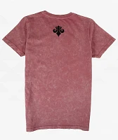 Affliction Angels Dirty Red Lava Wash T-Shirt