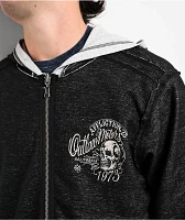 Affliction Awakening Reversible Grey Lava & Black Lava Wash Zip Hoodie