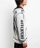 Affliction Awakening Reversible Grey Lava & Black Lava Wash Zip Hoodie