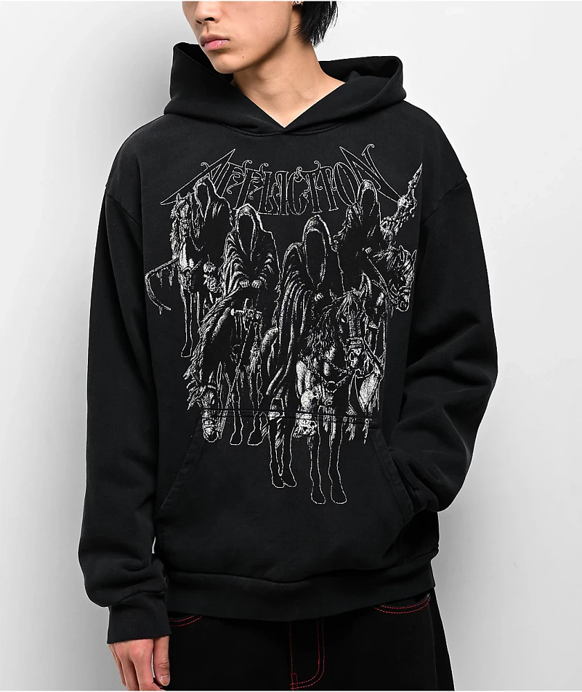 Affliction Black Night Potassium Wash Hoodie