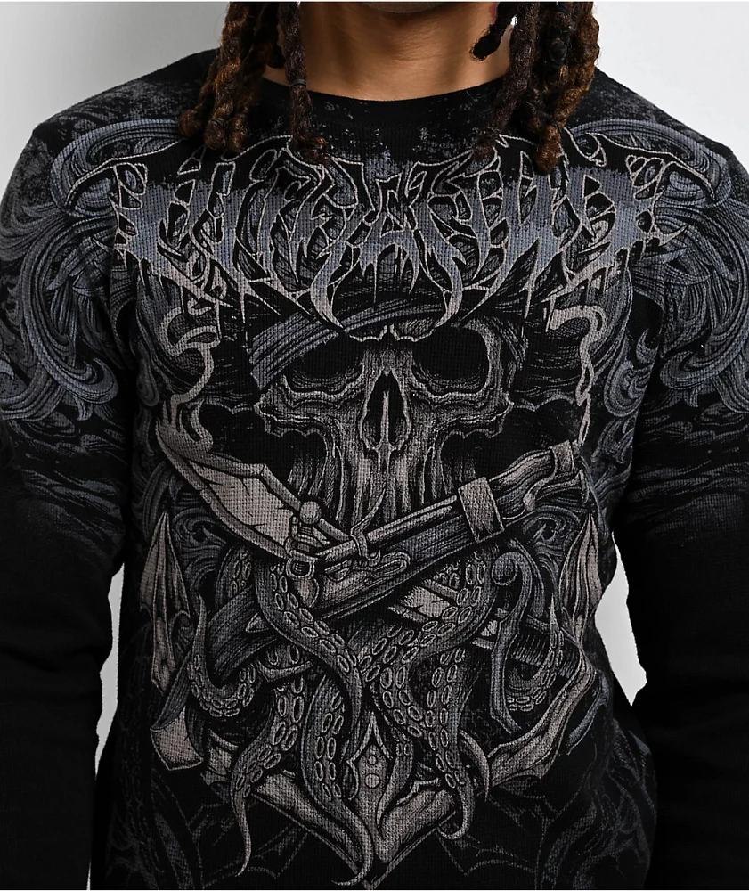 Affliction Black Pearl Thermal Long Sleeve T-Shirt