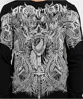 Affliction Caustic Abyss Black Thermal Long Sleeve T-Shirt