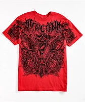 Affliction Caustic Abyss Red T-Shirt