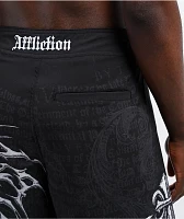 Affliction Collapse Black Board Shorts