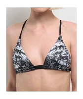 Affliction Collapse Black Triangle Bikini Top