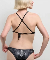 Affliction Collapse Black Triangle Bikini Top