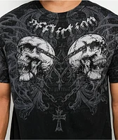 Affliction Collapse Black Wash T-Shirt
