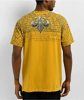 Affliction Collapse Mustard Lava T-Shirt