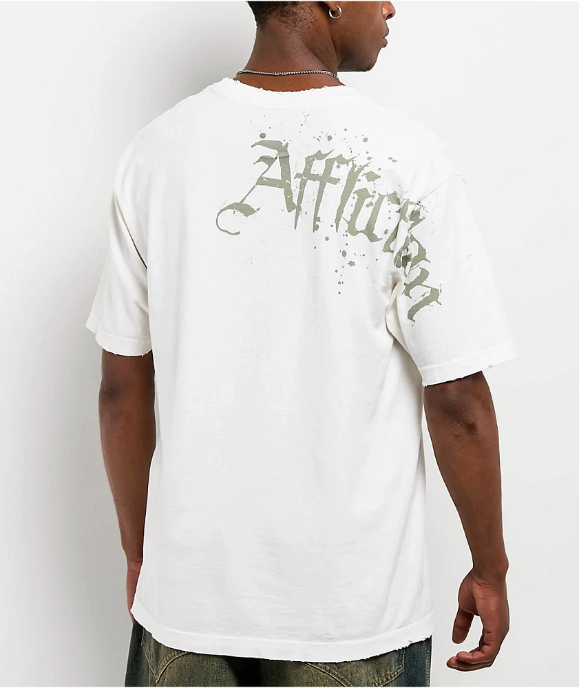 Affliction Cross White T-Shirt
