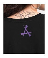 Affliction Darkness Falls Black Crop T-Shirt