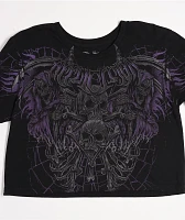 Affliction Darkness Falls Black Crop T-Shirt