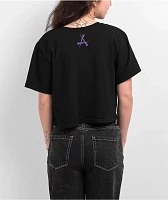 Affliction Darkness Falls Black Crop T-Shirt
