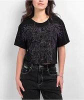 Affliction Darkness Falls Black Crop T-Shirt