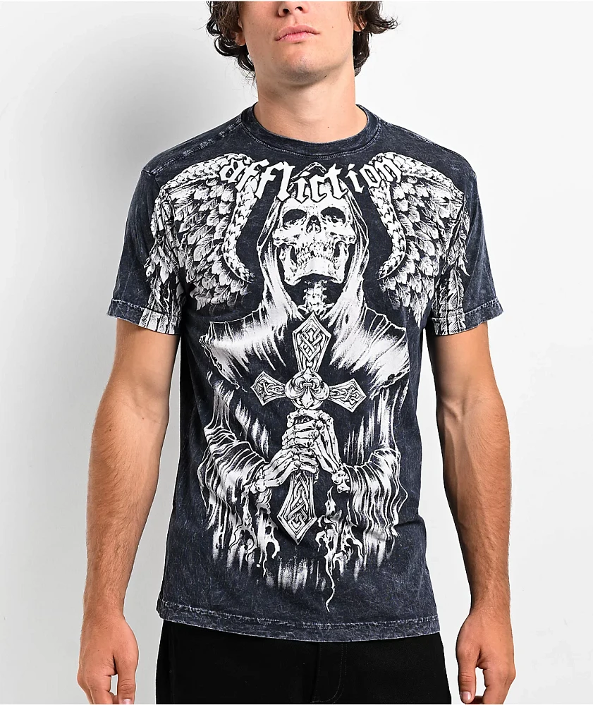 Affliction Darkness Mountain Wash T-Shirt