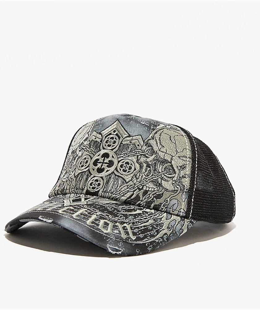 Affliction Dominion Black Trucker Hat