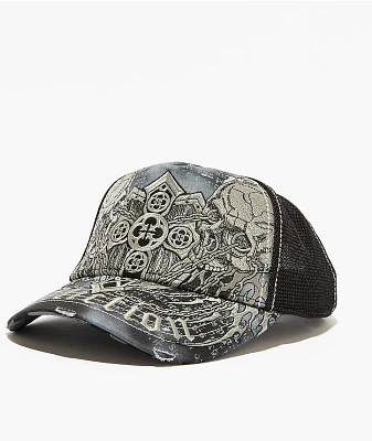 Affliction Dominion Black Trucker Hat